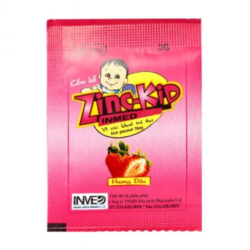 Thuốc cốm ZincKid 70mg bổ sung kẽm vào chế độ ăn, điều trị thiếu kẽm