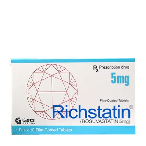 Richstatin 5mg (Hộp 1 vỉ x 10 viên)