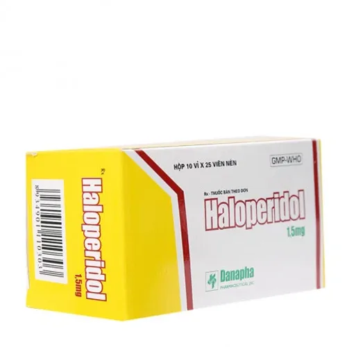Viên nén Haloperidol 1,5mg điều trị các trạng thái kích động tâm thần - vận động (10 vỉ x 25 viên)