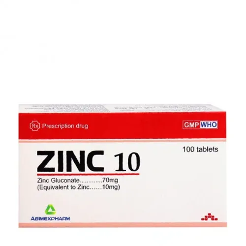 Viên nén ZinC 10mg phòng ngừa và điều trị kẽm (10 vỉ x 10 viên)
