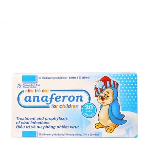 Viên nén phân tán Anaferon (for children) 3mg tăng cường miễn dịch (1 vỉ x 20 viên)