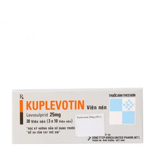 Viên nén Kuplevotin 25mg điều trị rối loạn tiêu hóa chức năng (3 vỉ x 10 viên)