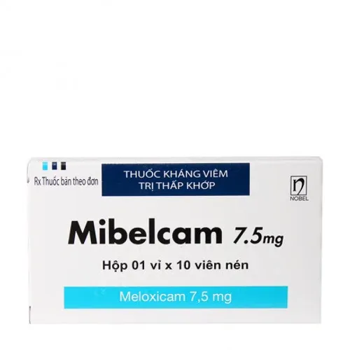 Mibelcam 7.5mg (1 vỉ x 10 viên/hộp)