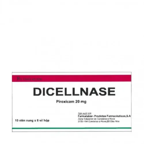 Viên nang Dicellnase 20mg kháng viêm, giảm đau xương khớp, viêm khớp dạng thấp (6 vỉ x 10 viên)