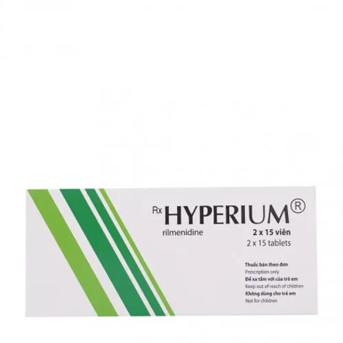Viên nén Hyperium 1mg điều trị tăng huyết áp (2 vỉ x 15 viên)