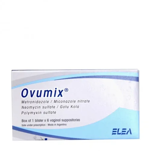 Viên đặt âm đạo Ovumix trị tại chỗ viêm âm hộ - âm đạo đặc hiệu hay không đặc hiệu (1 vỉ x 6 viên)