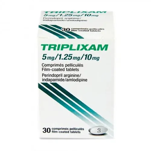 Viên nén Triplixam 5mg/1.25mg/10mg điều trị tăng huyết áp (hộp 30 viên)