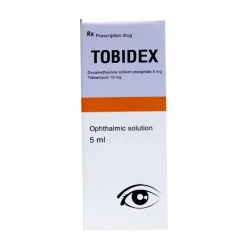 Thuốc nhỏ mắt Tobidex Bidiphar điều trị viêm mắt (chai 5ml)