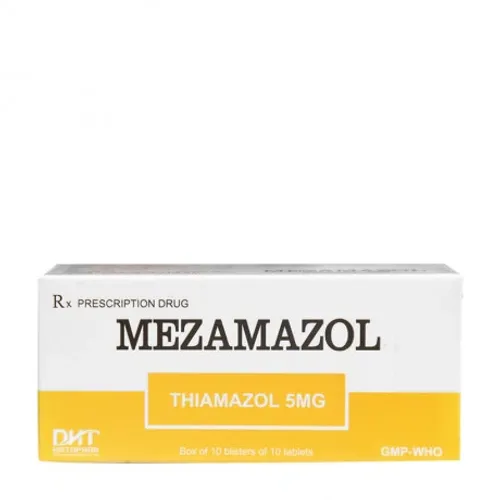 Viên nén Mezamazol 5mg điều trị cường giáp (10 vỉ x 10 viên)