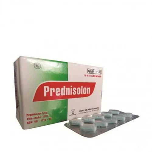 Prednisolon Armepharco 5mg (Hộp 10 vỉ x 10 viên)