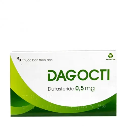 Viên nang Dagocti 0.5mg điều trị tăng sản lành tính tuyến tiền liệt (3 vỉ x 10 viên)