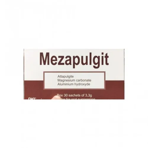 Bột pha uống Mezapulgit điều trị viêm loét dạ dày tá tràng (hộp 30 gói)
