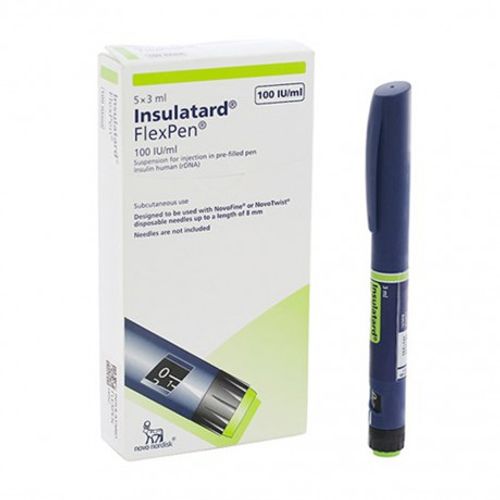 Hỗn dịch tiêm Insulatard FlexPen 100IU/ml insulin trị đái tháo đường 0