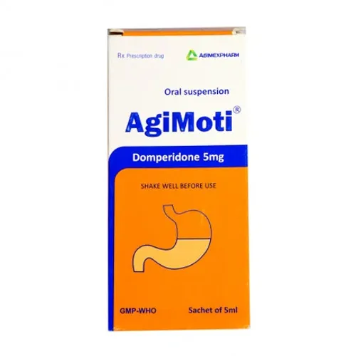 Thuốc cốm Agimoti 1mg/1ml điều trị triệu chứng buồn nôn, nôn, khó tiêu (30 gói x 5ml)