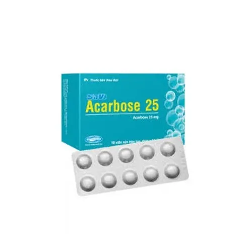 Viên Nén Savi Acarbose 25mg điều Trị đái Tháo đường Type 2 10 Vỉ X 10