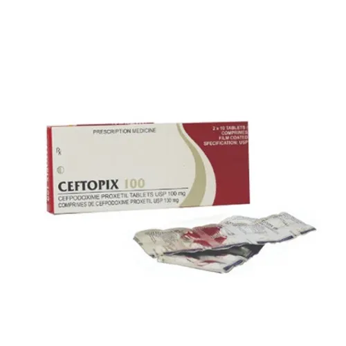 Viên nén Ceftopix 100mg điều trị nhiễm khuẩn (2 vỉ x 10 viên)
