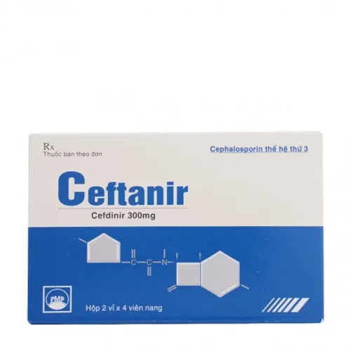 Viên nang Ceftanir 300mg kháng sinh điều trị nhiễm khuẩn (2 vỉ x 4 viên)