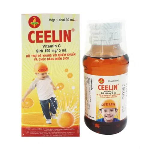 Siro Ceelin 100mg/5ml phòng và điều trị thiếu vitamin C (chai 30ml)