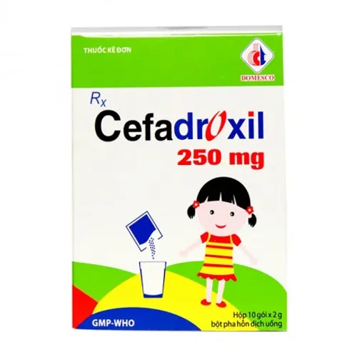 Cefadroxil 250mg (Hộp 10 gói)