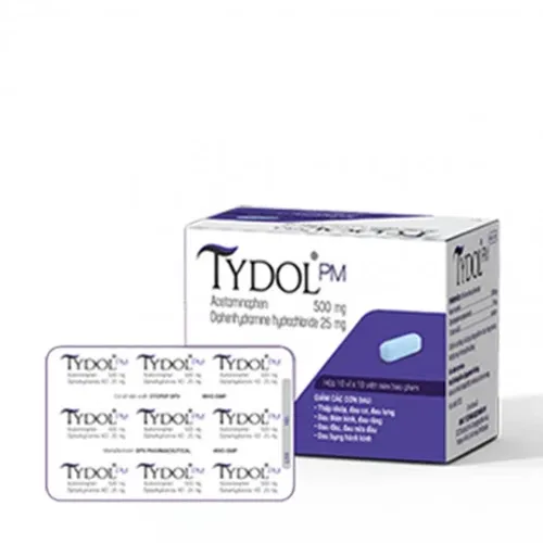 Viên nén Tydol PM trị các triệu chứng ho cảm thông thường (10 vỉ x 10 viên)