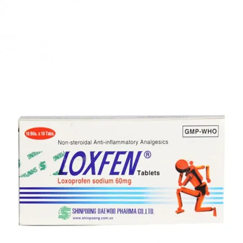 Viên nén Loxfen 60mg giảm viêm đau trong viêm khớp dạng thấp, viêm xương khớp (10 vỉ x 10 viên)