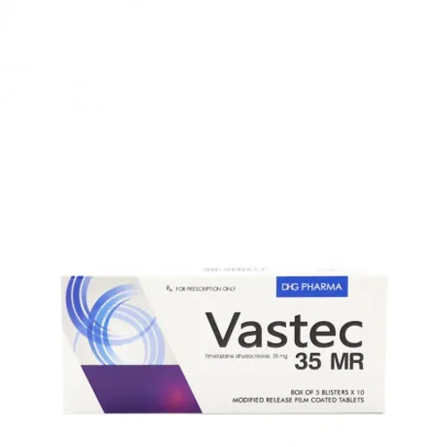 Viên giải phóng có kiểm soát Vastec 35mg MR điều trị đau thắt ngực ổn định (5 vỉ x 10 viên)