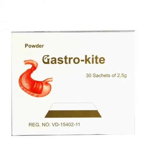 Thuốc bột Gastro-kite làm giảm triệu chứng do tăng acid dạ dày, loét dạ dày tá tràng (30 gói x 2.5g)