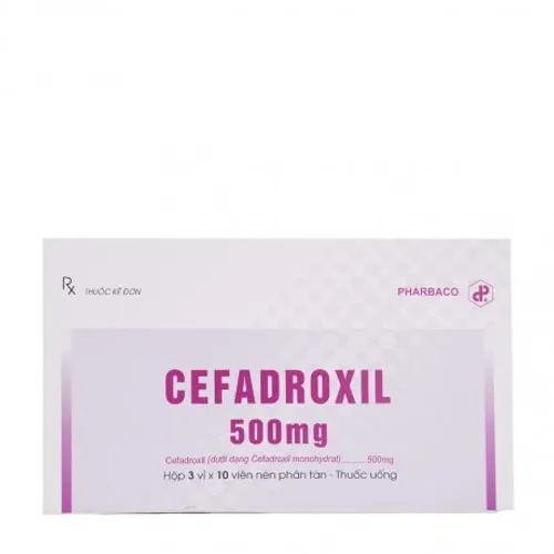 Cefadroxil 500mg (Hộp 3 vỉ x 10 viên)