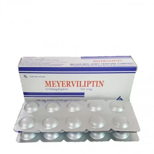 Viên nén Meyerviliptin 50mg điều trị bệnh đái tháo đường type 2 (3 vỉ x 10 viên)