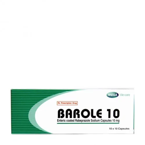 Viên nang cứng Barole 10mg Inventia điều trị viêm loét dạ dày (10 vỉ x 10 viên)