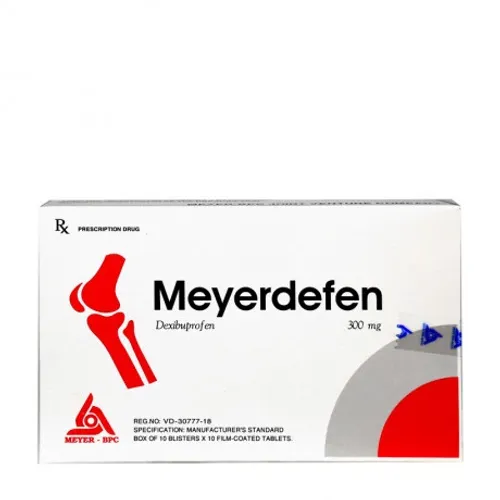 Viên nén bao phim Meyerdefen 300mg điều trị viêm xương khớp, viêm khớp dạng thấp (10 vỉ x 10 viên)
