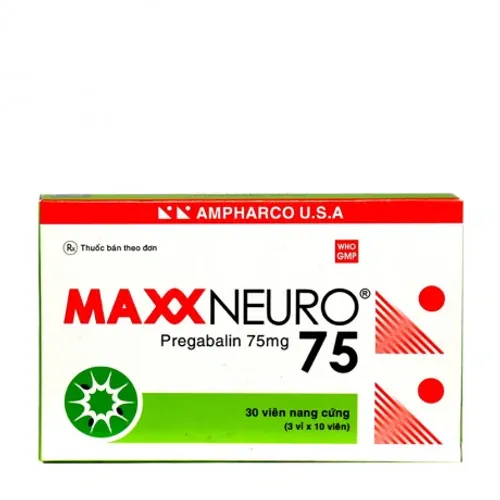 Thuốc điều trị đau thần kinh Maxxneuro 75mg (3 vỉ x 10 viên/hộp)
