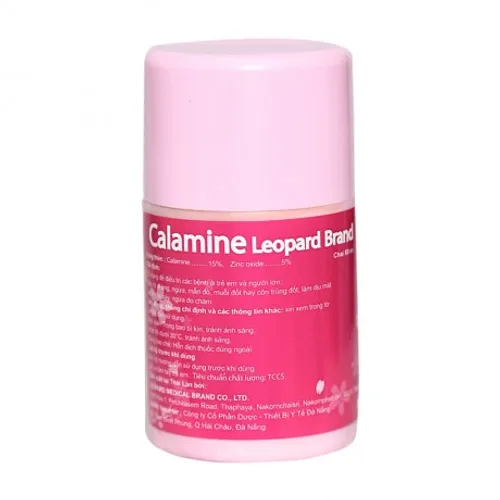 Thuốc dùng ngoài Calamine Leopard trị dị ứng, côn trùng đốt, làm dịu mát da, trị rôm sảy (chai 60ml)
