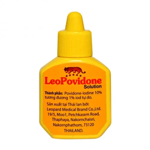 Dung dịch LeoPovidone 10% Leopard sát khuẩn da và niêm mạc (chai 15ml)