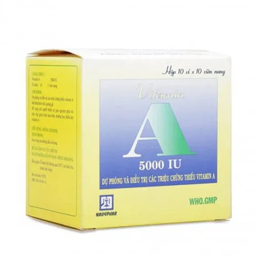 Vitamin A 5000IU (Chai 80 viên)