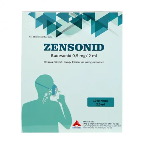Hỗn dịch khí dung Zensonid CPC1 trị hen phế quản (10 ống x 2ml)
