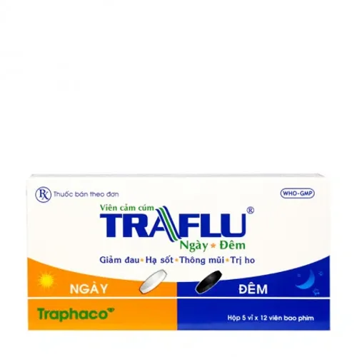 Viên nang Traflu Traphaco trị các triệu chứng cảm thông thường (5 vỉ x 12 viên)