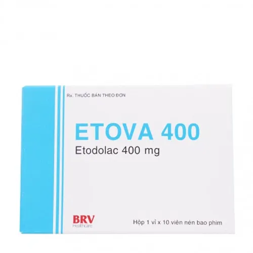 Viên nén Etova 400mg BV Pharma điều trị thoái hóa khớp, viêm khớp dạng thấp (1 vỉ x 10 viên)
