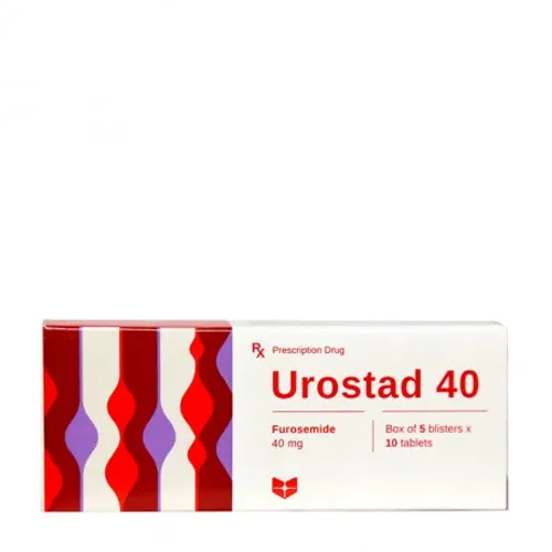 Viên nén Urostad 40 Stada lợi tiểu - hạ huyết áp (5 vỉ x 10 viên)