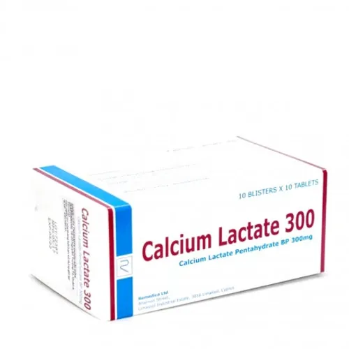 Calcium Lactate 300mg (Hộp 10 vỉ x 10 viên)