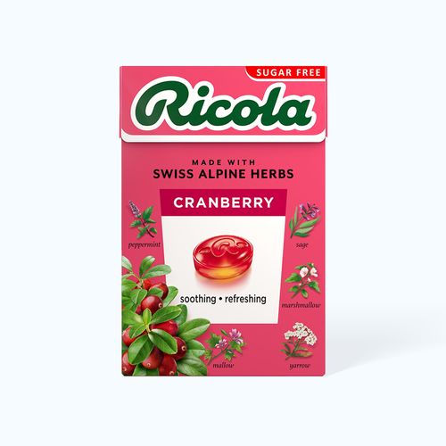 Kẹo thảo mộc Cranberry Ricola 40g