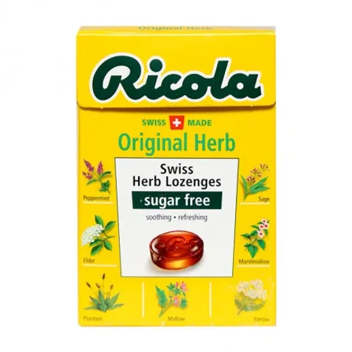 Kẹo thảo mộc không đường Ricola Original Herb (40g)