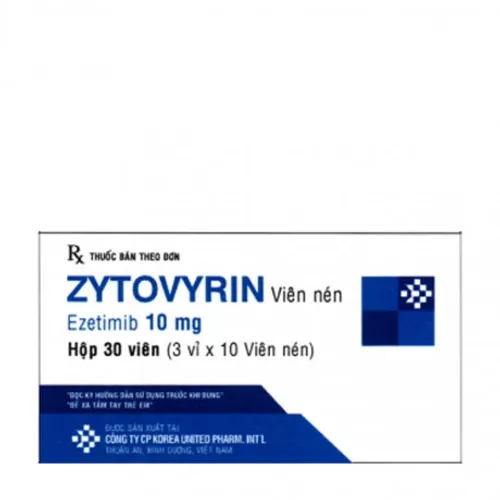 Viên nén Zytovyrin Korea United Pharm điều trị rối loạn lipid máu (3 vỉ x 10 viên)