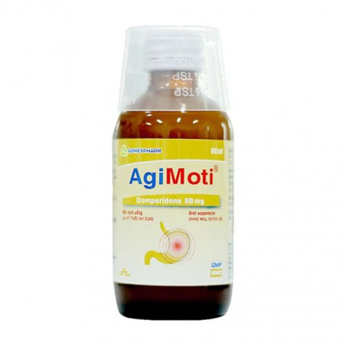 Hỗn dịch uống Agimoti Agimexpharm điều trị chứng nôn và buồn nôn (chai 60ml)