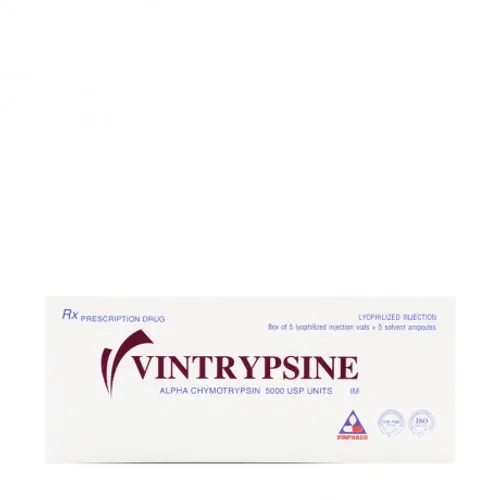 Vintrypsine (Hộp 5 lọ x 5 ống x 1ml)