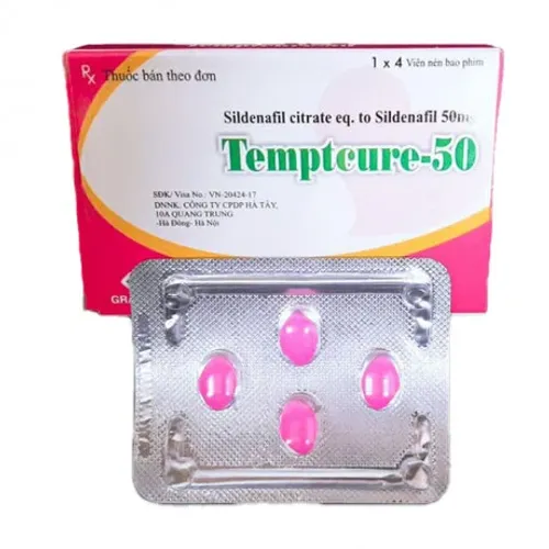 Temptcure-50 (Hộp 1 vỉ x 4 viên)