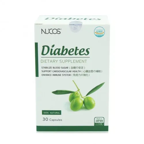 Viên uống Nucos Diabetes hỗ trợ giảm đường huyết, lipid huyết (Hộp 30 viên)