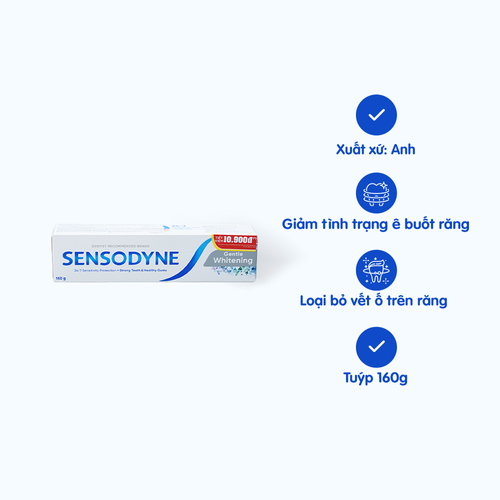 Kem đánh răng Gentle Whitening Sensodyne (160g)