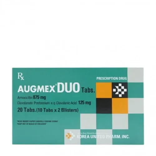 Viên nén Augmex DUO 1g - Korea điều trị nhiễm khuẩn (2 vỉ x 10 viên)