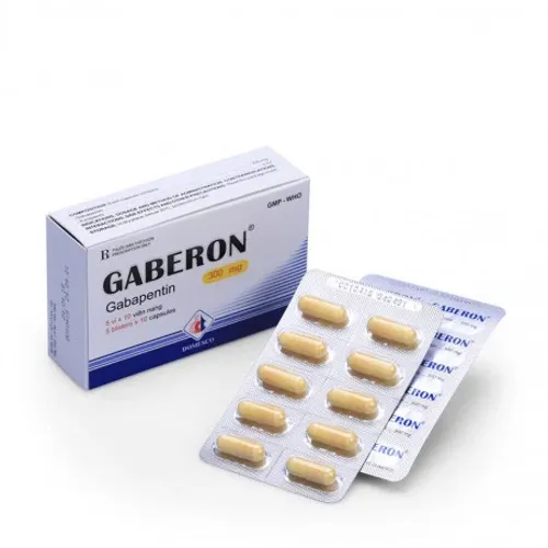 Viên nang Gaberon 300mg - Domesco trị động kinh, viêm dây thần kinh (5 vỉ x 10 viên)